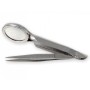 Tweezers with 2X Magnifier - 8 cm