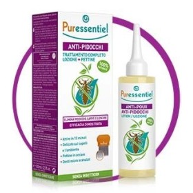 PURESSENTIEL Lusebehandling komplet lotion + kam