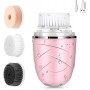 3-in-1 Facial Cleansing Brush Pink