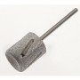 Abrasion tip hard leather, sapphire, medium- Promed