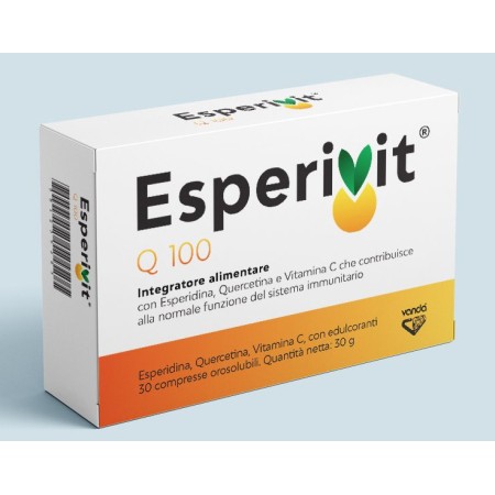 Esperivit Q 100. Suppler med Hesperidin, Quercetin og Vitamin C - 30 tabletter