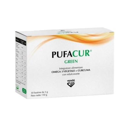 Pufacur Green s kurkumom, vitaminom D3 i Omega 3 - 30 vrećica od 5 g