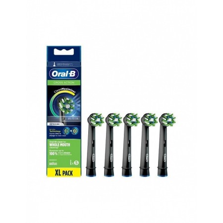 Toothbrush Head Oral-B Crossaction Black EB50BRB-5 - 5 pcs.