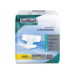 Plienky Soffisoft Air Dry - Stredná inkontinencia - Veľká - konf. 90 ks.