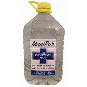 Manipur alkohol alapú kézfertőtlenítő gél + teafaolaj - 5 liter