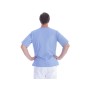 Casacca con bottoni-cotone/pol.-unisex s azzurra