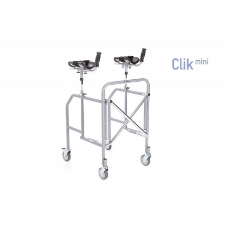 Foldbar antibrachial rollator i malet stål – Kompakt størrelse – Click Mini Series