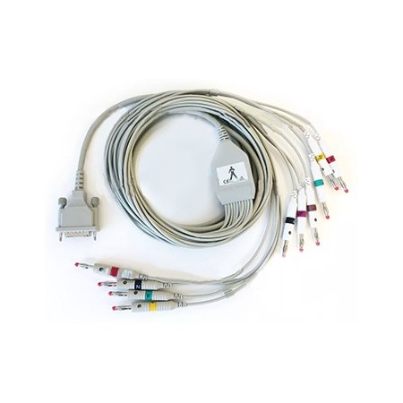 Câble patient pour ECG Multimarque Schiller, Edan, Esaote