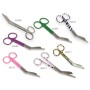 Straight scissors - leopard pattern - 14 cm