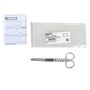 Forbici in acciaio inox rette punte alterne - fantasia bruco - 14 cm