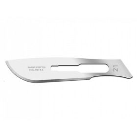 Swann-Morton skalpellblad c/s n. 21 - steril - förpackning. 100 st.