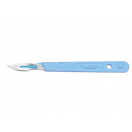 Scalpel Swann-Morton avec lame en acier inoxydable n.23 - stérile - pack. 10 pièces.