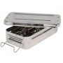 Edelstahlbox 20x10x4,5cm - mit Griffen