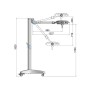 OP-Lampe pentaled 30e - auf Stehleuchte