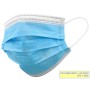 Gisafe 98% 3-ply filtering surgical mask type iir with elastic bands - adults - light blue - individually wrapped - box -