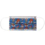 Gisafe filterend chirurgisch masker 98% 3-laags type IIR met elastische banden - volwassenen - schedels - flowpack - pack 10 stu