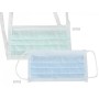 4-ply surgical mask 98% filtering - light blue with elastic bands - type iir - pack. 900 pcs.