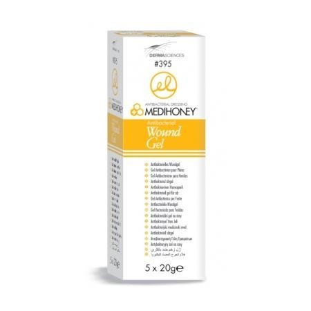 Medicazione Medihoney Wound Gel antibatterico - 5 tubi da 20 gr