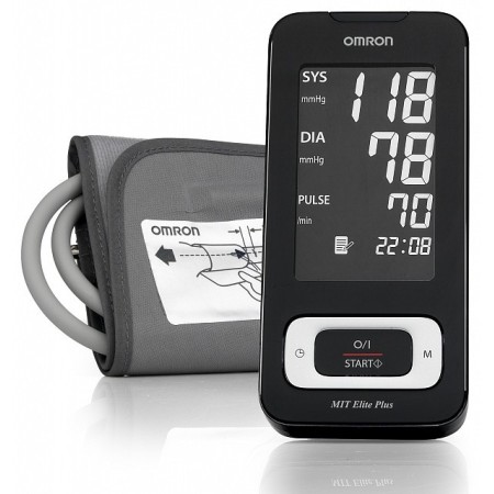 OMRON MIT Elite Plus Digitales Oberarm-Blutdruckmessgerät mit PC-Anschluss