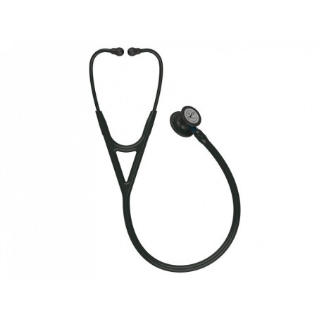 Littmann cardiology iv - 6201 - negru - finisaje negre / albastru de conectare