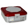 Conteneur avec petite valve h100 mm - rouge