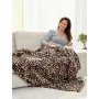 Kocyk przytulanka Leopard KHP 2,3 - 130 x 180 cm