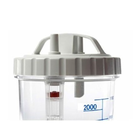Compleet 2 L autoclaveerbaar chirurgisch vat (max. 120°C) voor nieuwe Askir, nieuwe Aspiret en nieuwe Hospivac aspirators