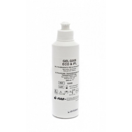 Prozirni gel za ultrazvuk i pulsirajuće svjetlo G008 - bočica od 260 ml