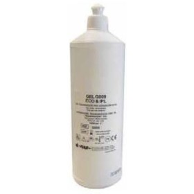 Transparent gel til ultralyd og pulserende lys G009 - 1 liters flaske.