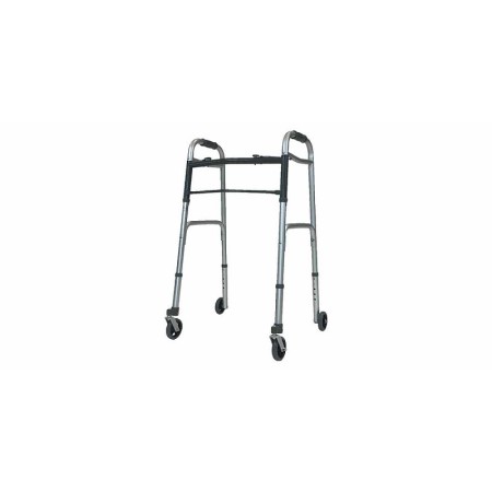 Duralumin-Rollator 2 vordere Schwenkräder und 2 feste Hinterräder von 3,7 Zoll