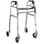 Duralumin-Rollator 4 x 5' Räder, mit Hebelbremsen