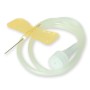 Aiguilles Papillon Couleur Orange FLY-SET 25G Luer Lock avec tube 30 cm - 100 pcs.