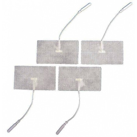 Elettrodi a Filo per Elettrostimolazione e Tens  Rettangolari, 45mm x 65mm 4 pz.