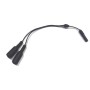 Cablu NEGRU în Y pentru utilizarea sondelor anal-vaginale cu 4 electrozi și stimulator monocanal