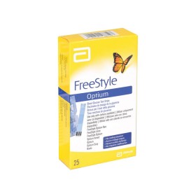 Benzi de glucoză Abbott Freestyle Optium - pachet de 25