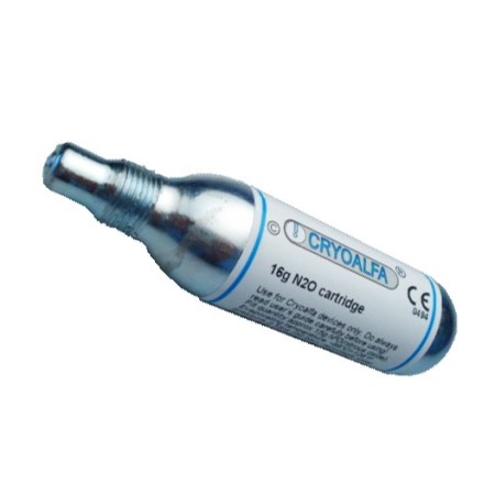 Cartuș de gaz N2O de 16 g pentru CRYOALFA PRO și PERFECT