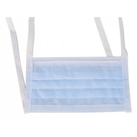 4-ply surgical mask 98% filtering - light blue with laces - type iir - pack. 600 pcs.