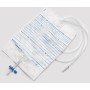 Pungă de urină de 2000 ml cu tub de 90 cm și supapă antireflux - pachet de 10.