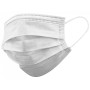 Gisafe 98% 3-ply filtering surgical mask type iir with elastic bands - adults - white - box - pack 50 pcs.