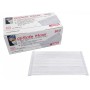 Gisafe 98% 3-ply filtering surgical mask type iir with elastic bands - adults - white - box - pack 50 pcs.