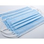 Gisafe filterend chirurgisch masker 98% 3-laags type IIR met elastische banden - volwassenen - lichtblauw - doos - pak 50 stuks.