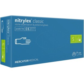 Guantes desechables de nitrilo sin polvo NITRYLEX CLASSIC BLUE - 100 uds.