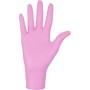 Guanti monouso in nitrile senza polvere NITRYLEX PINK- 100 pz.