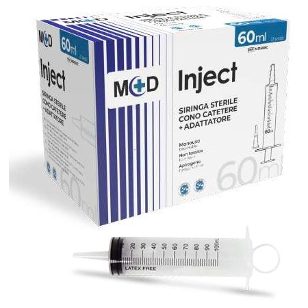 Jeringa sin aguja con cono de catéter 50 ml - 25 uds.