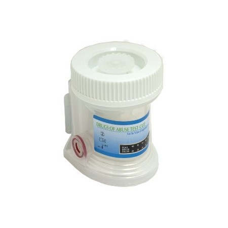 Drogatest BASE Multi-Cup-KEY avec 8 substances analysées et 3 adultérants - 10 tests