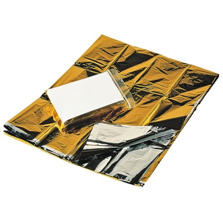 Emergency blanket with isothermal sheet