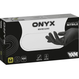 Guanti in nitrile senza polvere nero VAM ONYX - 100 pz.