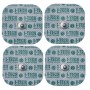 Elettrodi pregellati per elettrostimolazione 48x48 a bottone - 4 pz.