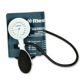 Sfigmomanometro Riester e-mega bianco, 1 tubo per adulti, senza lattice Sfigmomanometro Riester e-mega bianco, 1 tubo per adulti, senza lattice