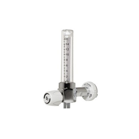 RS Debietmeter voor ZUURSTOF 15 L/MIN UNI Koppelingsinlaat ISO G 1/4M Uitlaat.